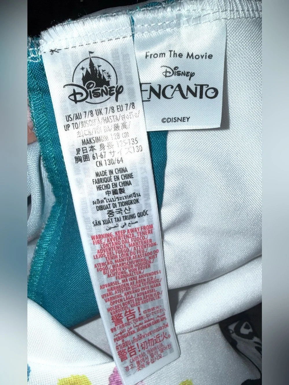 Disney Parks Encanto Deluxe Mirabel Dress Encanto Movie, girls size 7/8, EUC